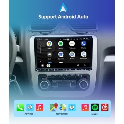 Car radio - 2 Din - 9 inch - Android 10 - 4GB - 64GB - Bluetooth - GPS - carplay - for Volkswagen Golf 5 6 PassatDin 2