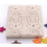 Soft baby bath towel - rabbits printedTextile