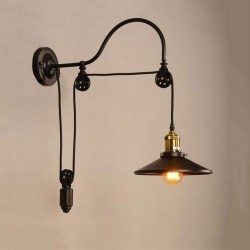 Retro iron wall lamp - adjustable lengthWall lights