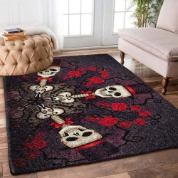 Decorative geometric carpet - non slip - three skeletonsCarpets