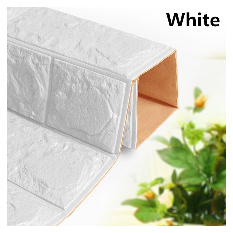 3D wall sticker - self adhesive foam - wallpaper - waterproof - brick design - 60 * 30cmWall stickers
