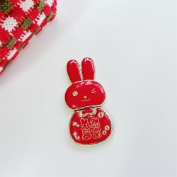 Foldable phone holder - stand - red Chinese bunnyHolders