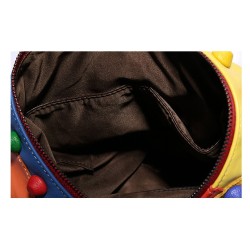 Leather backpack - with rivets - colorful rainbow colorsBackpacks