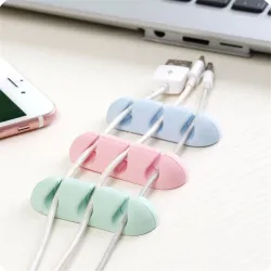 Silicone cable organizer - 3-row - 2 piecesAdhesives & Tapes