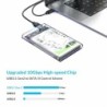 ORICO - 2.5inch - transparent HDD case - with cable - type C Gen 2 - USB3.1HDD case