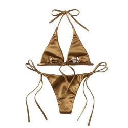 Sexy bikini set - metallic color effectBeachwear