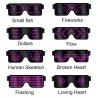 LED glasses - Battery / USB poweredParty