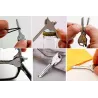 6 in 1 multi functional key - stainless steel multi toolSurvival tools