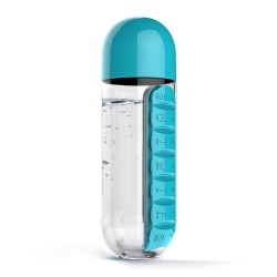 Daily pill organizer - box - water bottle - leak-proof - 600mlWater bottles