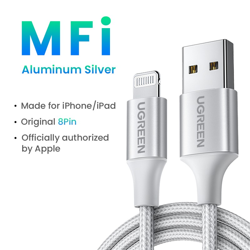 Ugreen - 24A MFi - USB to lightning - data cable - fast chargerCables