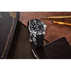 PAGANI DESIGN - mechanical watch - stainless steel - waterproof - nylon strap - blackWatches