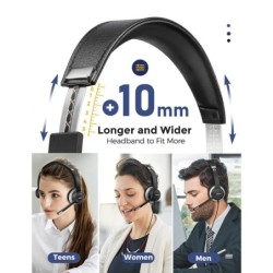 Mpow HC6 - USB wired headset - headphones with microphone - 3.5mmEar- & Headphones