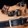 Elegant leather belt - with metal buckleBelts