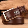 Elegant leather belt - with metal buckleBelts