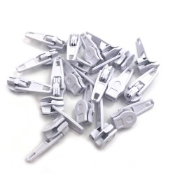 Metal sliders - for nylon zipper - 50 piecesTextile