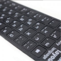 Keyboard sticker - for 10 to 17 inch laptop - English - Spanish - French - Arabic - RussianKeyboards
