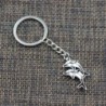 Silver keychain - with double dolphinsKeyrings