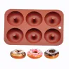 Silicone donut mold - non-stick baking tray - 6 holesBakeware