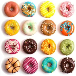 Silicone donut mold - non-stick baking tray - 18 holesBakeware