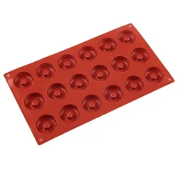 Silicone donut mold - non-stick baking tray - 18 holesBakeware