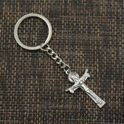 Jesus on the cross - metal keychainKeyrings