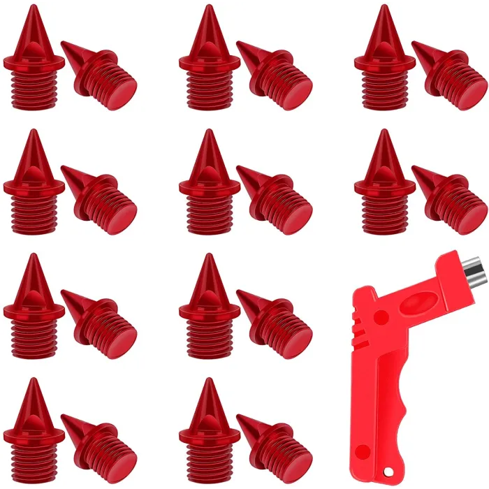 Hard steel track / cross country spikes - with spike wrench - for sports shoes - 20 piecesSport & Outdoor