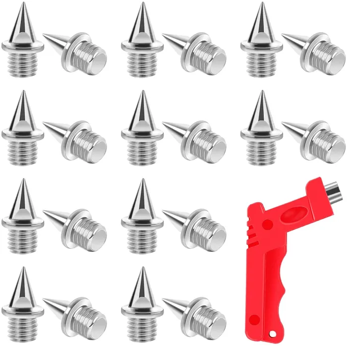 Hard steel track / cross country spikes - with spike wrench - for sports shoes - 20 piecesSport & Outdoor