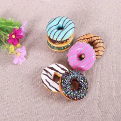 Decorative fridge magnets - colorful doughnutsFridge magnets