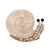 Crystal snail broochBrooches