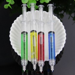 Liquid syringe shaped ballpoint- 4 piecesPens & Pencils
