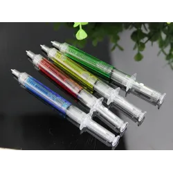 Liquid syringe shaped ballpoint- 4 piecesPens & Pencils