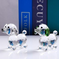 Colorful crystal dog - figurineStatues & Sculptures