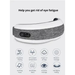 Smart eye massager - heated air compression - tired eyes - dark circles - massage - relaxation - BluetoothMassage
