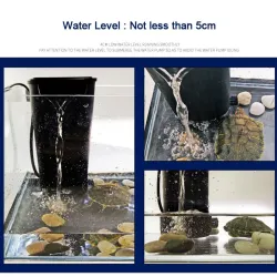 Low water filter pump - hanging waterfall - water circulation - for aquariumAquarium
