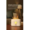 Ultrasonic air humidifier - essential oils diffuser - colorful LED flameHumidifiers