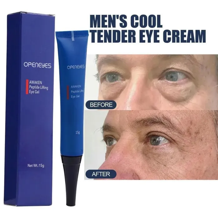 Men's peptide lifting eye gel - 15g dark circle reducerSkin