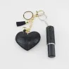 Diamond heart keychain - with fashionable lanyard mini perfume bottlePerfumes