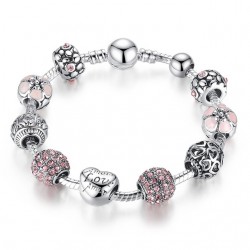 Luxury bracelet with crystal beads - 925 sterling silverBracelets