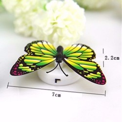 Colorful Artificial Butterfly LED Night Light Lamp Wall StickerWall lights