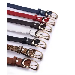 Fashion Metal Buckle Leather BeltBelts