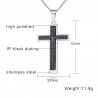 Cross with Spanish bible - stainless steel necklace - unisexNecklaces