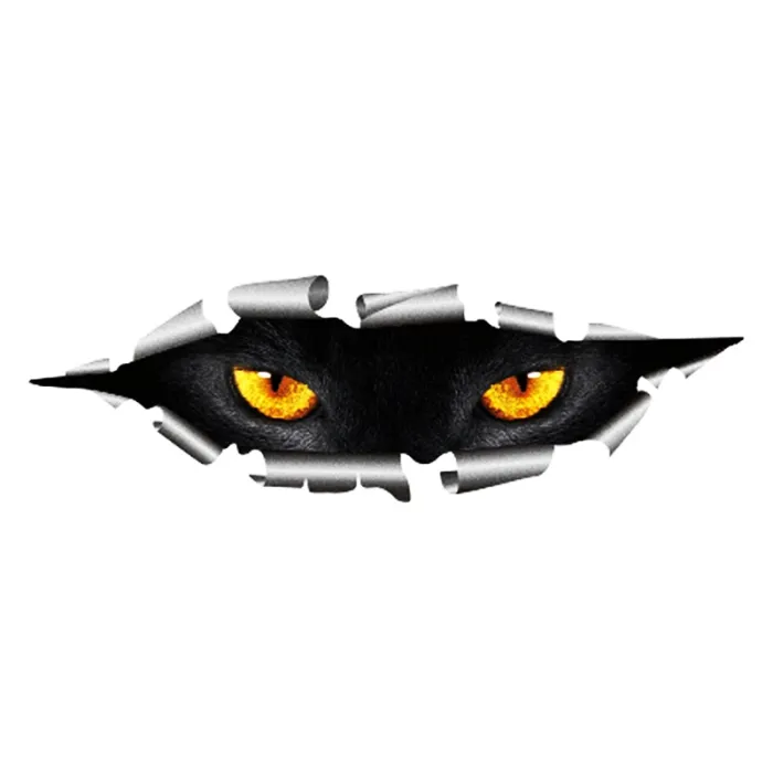 3D peeking cat eyes - vinyl car sticker - waterproofStickers