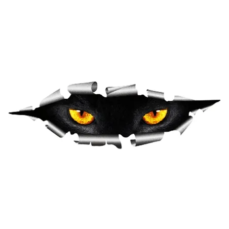 3D peeking cat eyes - vinyl car sticker - waterproofStickers