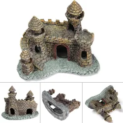 Fish Tank Aquarium Resin Castle Tower OrnamentAquarium