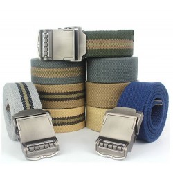 Casual canvas belt with metal buckle 110cmBelts