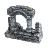 Aquarium Fish Tank Decoration Resin Rome Square Stone PillarsAquarium