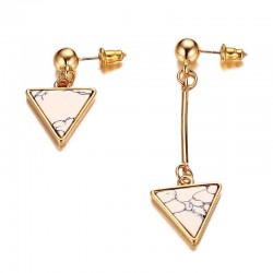 Irregular Triangles Natural Stone EarringsEarrings