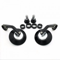 7/8" Round motorcycle rear view Bar-End mirrors setMirrors