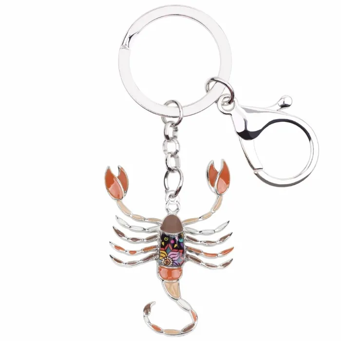Scorpio Zodiac Sign Keychain KeyringKeyrings