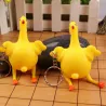 Green dinosaur - beans - chicken - funny keyringKeyrings